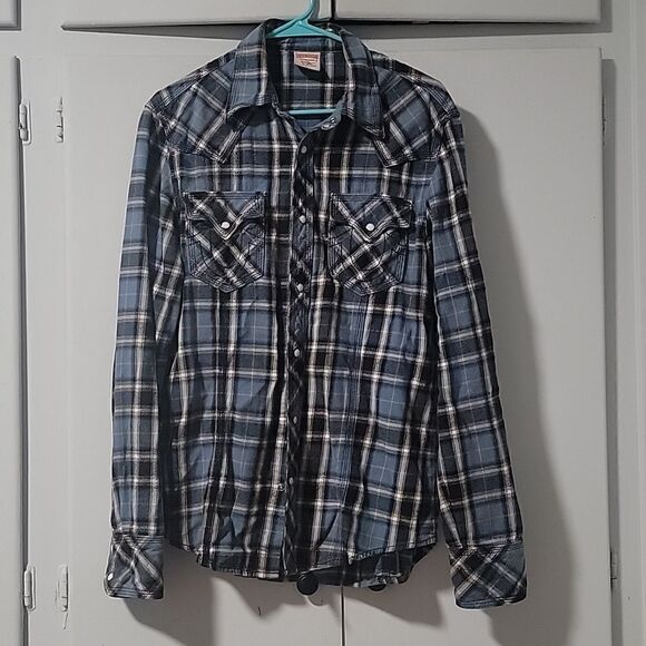 True Religion Plaid Shirt - Picture 1 of 7